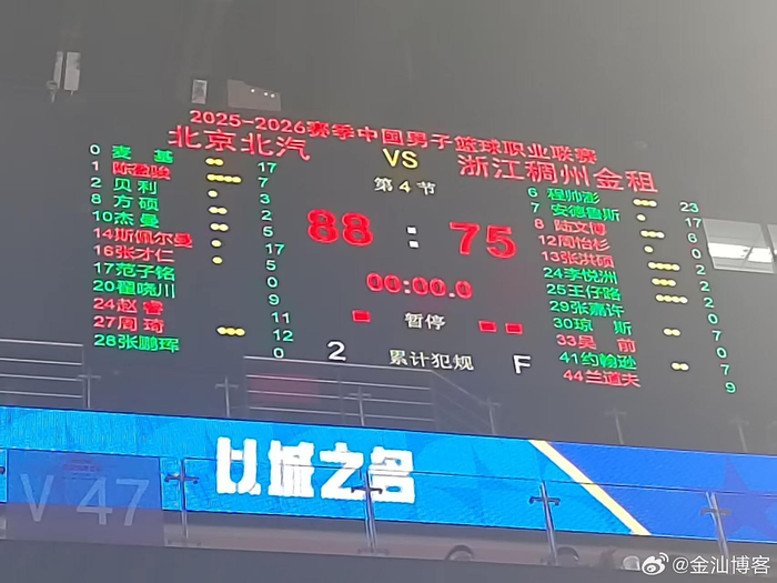 北汽主场逆转浙江队 斯佩尔曼成关键先生